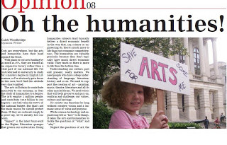 Oh, the humanities!